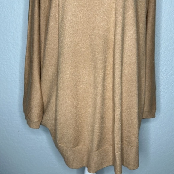 Joan Vass Oversized Camel Dolman Sleeve Mock Neck Sweater Small - Picture 4 of 10
